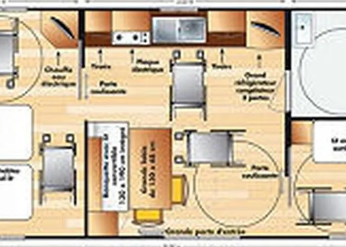 Mobil-home Adapte Pmr Avec Terrasse A - Api-1-52-323 *